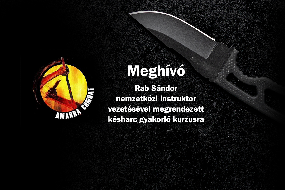 Meghívó késharc gyakorló kurzusra